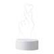 thumbnail image 3 of Las luces nocturnas del corazón amoroso 3D, lámpara de escritorio alimentada por USB llevaron la lámpara de cabecera para el partido, decoración de la, 3 of 9