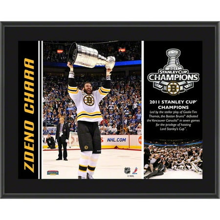 NHL - Zdeno Chara Plaque | Details: Boston Bruins, 2011 Stanley Cup Champions, Sublimated, 10x13, NHL Plaque