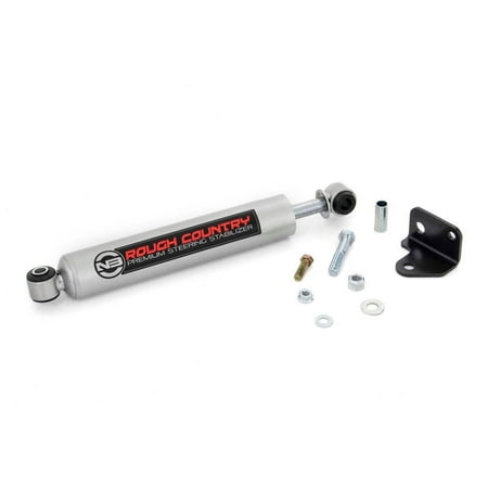 Rough Country N3 Steering Stabilizer for 2007-2018 Jeep Wrangler JK - 8730630
