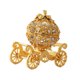 thumbnail image 2 of Adorno de carruaje de calabaza, joyero con bisagras esmaltado, accesorio fotográfico artesanal pintado a mano, soporte de joyería para la entrada del Oro, 2 of 9