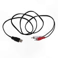 thumbnail image 4 of 1.5m USB A to Dual RCA Phono AV Cable for PC TV o Video Connection Adapter Lead, 4 of 5
