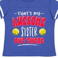 thumbnail image 4 of Inktastic That's My Awesome Sister out There with Softballs Boys or Girls Toddler T-Shirt, 4 of 5