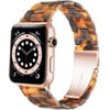 LGSY Compatible with Apple Watch band 42mm 44mm 45mm 49mm Women Men iwatch Resin Bands for apple watch series 8 7 6 5 4 3 2 1 SE Ultra