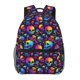 thumbnail image 1 of Disketp mushroom rainbow color Skull Mochila Estampada para Hombre y Mujer – Mochila Ligera Clásica con Múltiples Bolsillos para Universidad, Trabajo y Viajes-One Size, 1 of 5