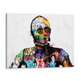 thumbnail image 1 of Cuadro decorativo - C3PO Graffiti, David Aste 80x60 Canvas Lab Colorido, Ilustraciones, Películas, Películas Famosas, Star Wars, 1 of 2