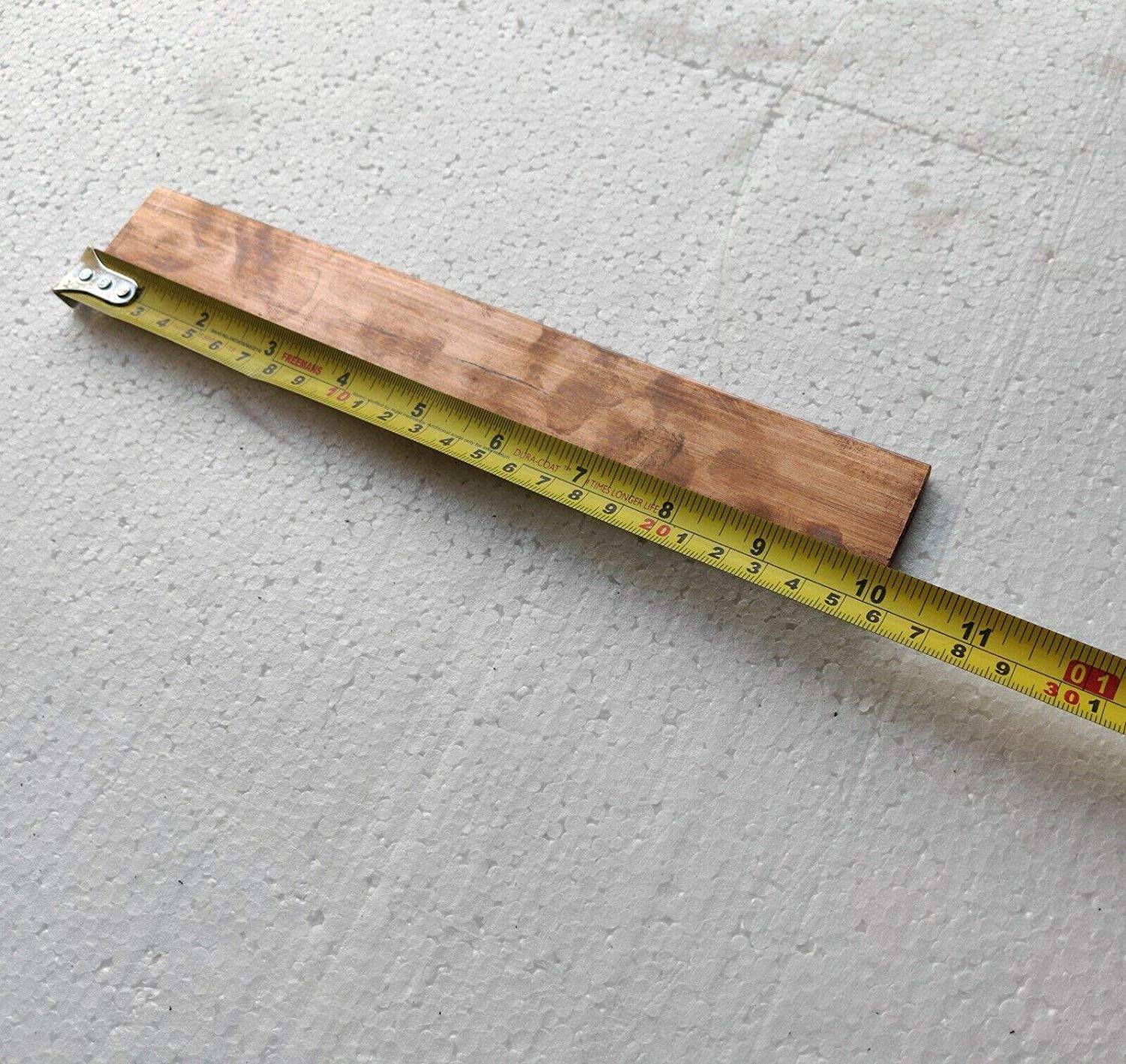 2 x 1/4"x 1-1/2" COPPER BAR 10" long Solid Flat Bar .25" Mill Bar 0.25” x 1.5”