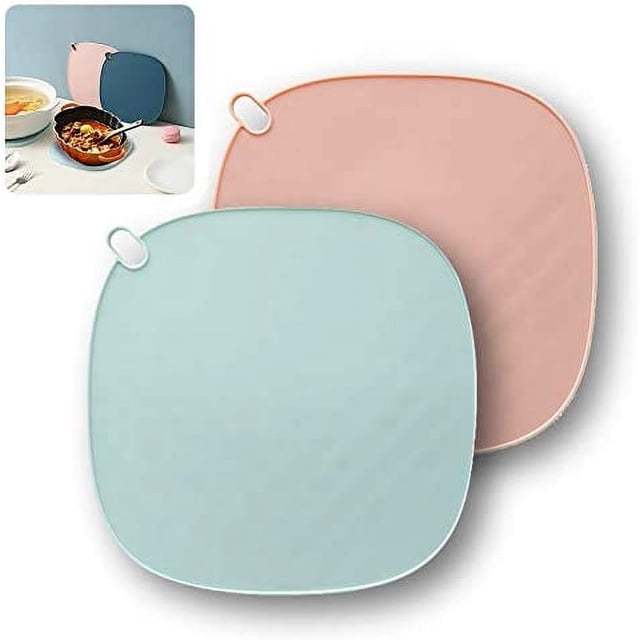 Salvamanteles de silicona para ollas y sartenes calientes, salvamanteles de silicona resistentes al calor, soporte para platos calientes, salvamanteles multiusos para platos calientes, juego de