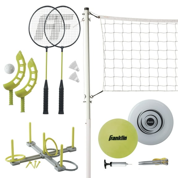 Franklin Sports Fun 5 Outdoor Games Combo Set for Beach Backyard
