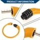 thumbnail image 2 of Candado de bicicleta Unique Bargains, cable portátil en forma de anillo, antirrobo, reiniciable, bloqueo mini de 4 dígitos, aleación ABS, 45 cm, naranja, 1 pieza, 2 of 6