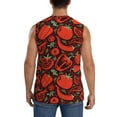 thumbnail image 4 of Daiia Tomatoes And Chili Printed Men's Tank Tops,Casual Soft Sleeveless Gym Muscle Shirts Bodybuilding Tee-Small, 4 of 8