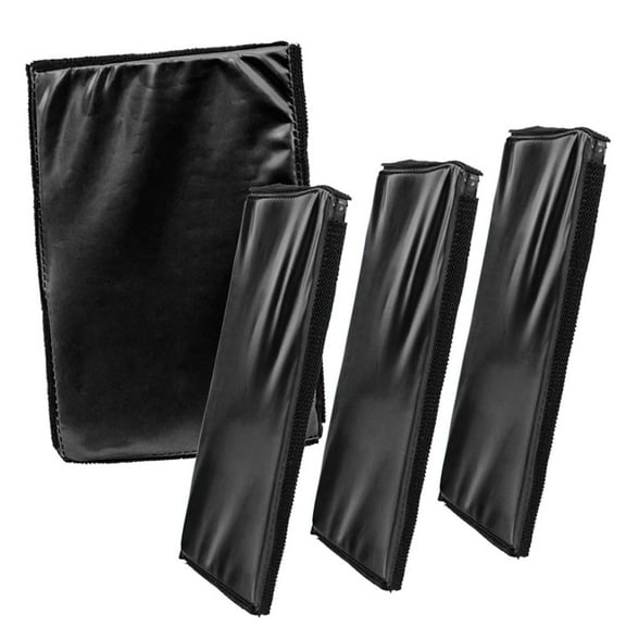 Set of 4 Black Wrestling Ring Floor Mats for WWE & AEW Wrestling Action Figures