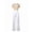 White, variant on Women'S Mesh See Through Jumpsuit with Long Sleeves and Glitter Accents