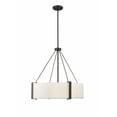 thumbnail image 2 of 28203-MB/WH Millennium Lighting Telfar - 3 Light Pendant-23 Inch Tall and 24 Inch Wide-Matte Black/White Finish, 2 of 7