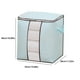 thumbnail image 3 of Bolsa de almacenamiento extragrande y resistente para ropa | Asas reforzadas con doble cremallera | Bolsa plegable impermeable de tela no tejida | Organizador para mudanzas, viajes y dormitorios, 3 of 6