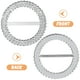 thumbnail image 5 of FELTECHELECTR 50 hebillas de cinta con diamantes para silla, decorativas, de plástico, para bodas, galas, fiestas y eventos formales., 5 of 6