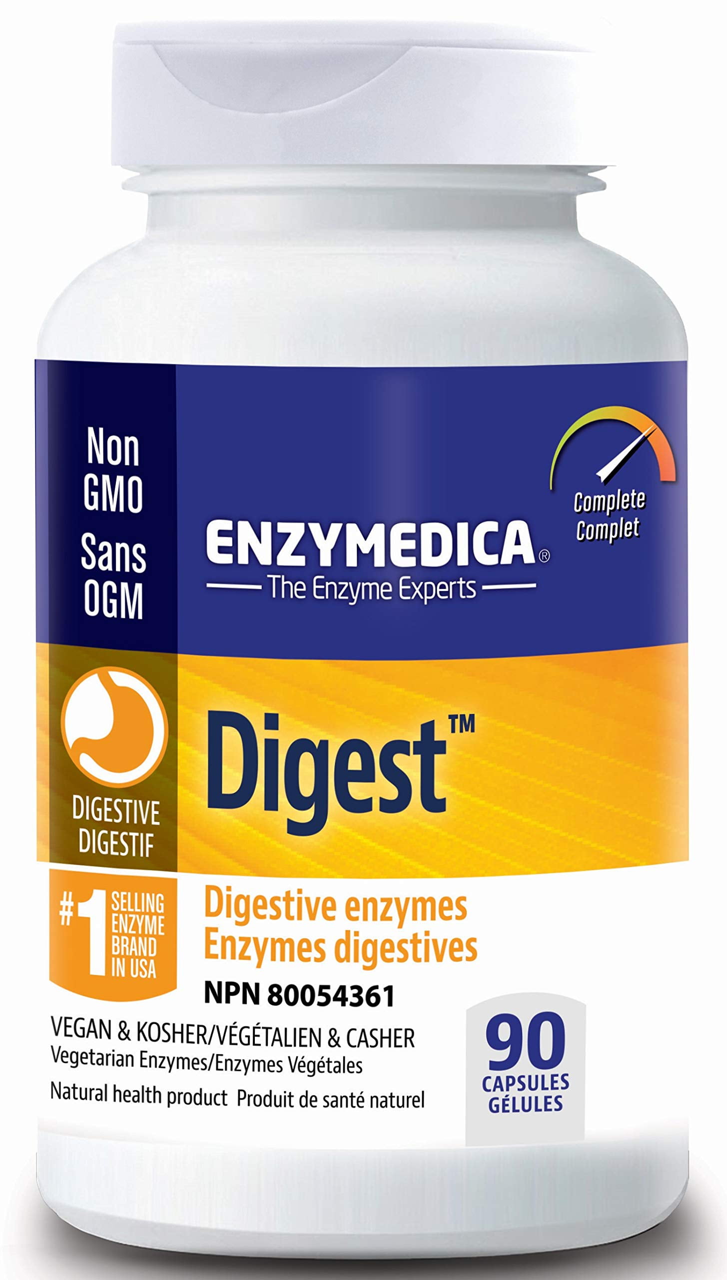 Enzimas digestivas Enzymedica Digest Full-Range 90 cápsulas | Bodega ...