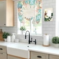 thumbnail image 5 of Beige Coastal Balloon Curtains for Bedroom/Front Door/Bathroom, Summer Nautical Beach Coral Starfish Tie Up Curtains 63 Inch Length Light Filtering Kitchen Curtains Shades for Windows 46"x63", 5 of 8