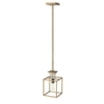thumbnail image 5 of Z-Lite Quadra 1 Light Mini Pendant in Brushed Nickel + Black, 5 of 7