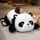 thumbnail image 2 of Peluche de oso panda gigante kawaii, animal de zoológico de dibujos animados acostado de pie, regalo reconfortante para niños, 2 of 5