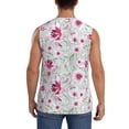 thumbnail image 4 of Balery Lilies Flowers Men's Sleeveless Muscle Shirts Workout Tank Top, Moisture Wicking, Odor Protection-3X-Large, 4 of 8