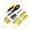 thumbnail image 2 of DNA Motoring TOOLS-00038 51 Pcs Steel Screwdriver Combination Socket Bit Set Hand Tools Kits With Yellow Carry Storage Box, 2 of 7