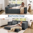 thumbnail image 4 of Ataujin 75" Convertible Sofa Bed, Loveseat Sofa, Boneless Couch Bed with 2 Pillow, Folding Pull Out Couch, Loveseat Sleeper Sofa, Futon Couch for Living Room Bedroom, 4 of 7