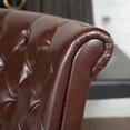 thumbnail image 4 of Noble House Orlando Leather Club Chair in Brown, 4 of 5