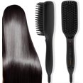 thumbnail image 1 of Hair Straightener Brush, 2 Mins Instant Hair Styler Electric Hot Comb Hair Straightening Irons Brush for Women Home Travel, 1 of 6