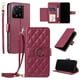 thumbnail image 1 of Funda tipo billetera GANGXUN para Xiaomi 13T Pro – Tapa abatible con correa para mujer, 1 of 5