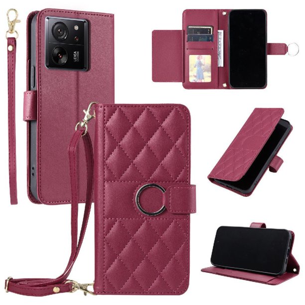 Funda tipo billetera GANGXUN para Xiaomi 13T Pro – Tapa abatible con correa para mujer