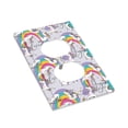 thumbnail image 3 of Kll Unicorn Doingyoga Wall Plate,Gloss Finish,Standard Size 1 - 5" X 3", Polycarbonate Thermoplastic,Electric Receptacle Plug Covers, 3 of 8