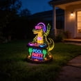 thumbnail image 6 of Alligator Yard Decor, Vivid Layered Neon LED DJ Alligator Figurine, Eye-Catching Outdoor Sculpture for Backyard Landscape and Party Centerpiece, 6 of 8