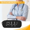 thumbnail image 7 of BOVKE Stethoscope Case, Lightweight Slim Stethoscope Holder Compatible with 3M Littmann Classic III, Lightweight II S.E, Littmann Cardiology IV, MDF Acoustica Deluxe Stethoscopes, Black, 7 of 7