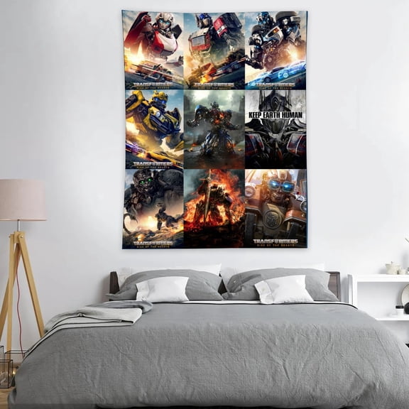 Tapestry for Transformers wall hanging Bedroom Dorm Funny Poster Backgrounds Wall Art Decorations Kids Girls Teens Gifts 40×30 inch