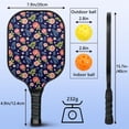 thumbnail image 3 of Pickleball Paddles Set,Pioneer Flower Floral Print Pattern Fiberglass Surface Pickleball Racket Set with 2 Indoor Outdoor Pickleball Balls and Pickleball Bag,Pickle-ball Equipment, 3 of 6