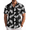 Black-palm Leaf, variant on Mens Hawaiian Shirts Short Sleeve Button Down Aloha Shirts Summer Vacation Beach Shirts