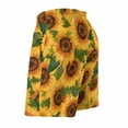 thumbnail image 5 of Summer Board Shorts Yellow Sunflower Flowers Print Graphic Board Short Pants Classic Quick Drying Swim Trunks, 5 of 5