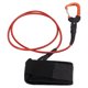 thumbnail image 2 of YM-Correa de cordón para apnea, Cable de cuerda de seguridad para buceo con mosquetón de pulsera para deportes subacuáticos, color naranja, 2 of 10