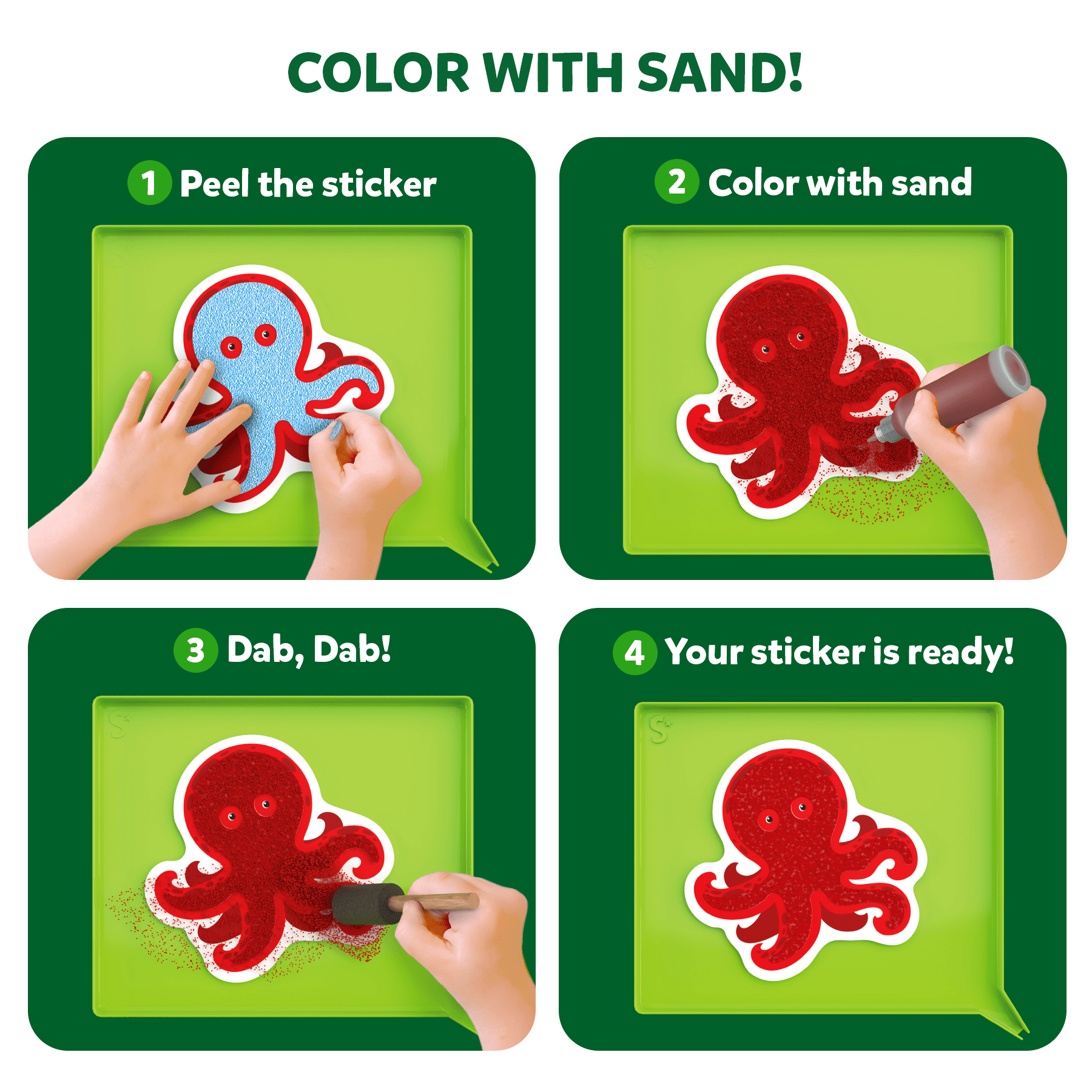 Skillmatics Sand Art Activity - Animals, Creative Craft Kits & Supplies for Kids Ages 4 to 10