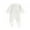 White, variant on lnmuld Long Sleeve Romper Soft Jumpsuit Long Sleeve Two-Way Zipper Baby Romper Footed Pajamas for Boys Girls Winter Sleepwear Size:18-24 Months