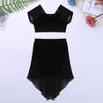 thumbnail image 6 of DPOIS Big Girls' Modern Lyrical Ballet Dance Gymnastics 2PCS Outfits, 6 of 7