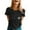 M350 Black, variant on Tfken Summer Women Tshirts Short Sleeve Bee Print Crew Neck Tops Fashion Casual Female Soft Shirts Black