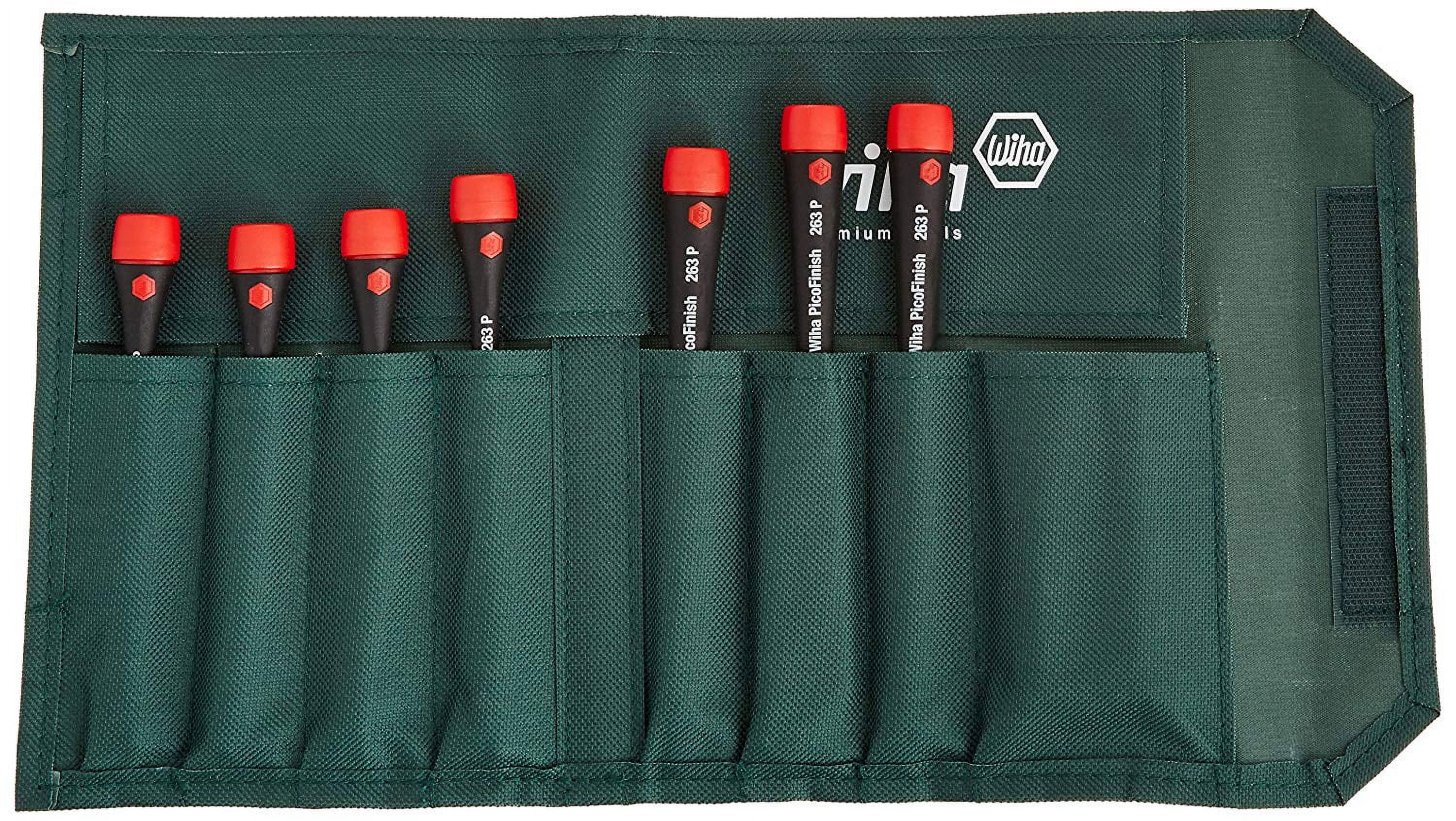 Wiha 26393 7 Piece PicoFinish Precision Hex Metric Screwdriver Pouch Set