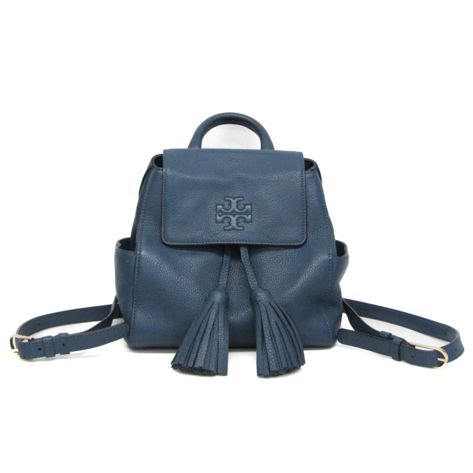 Tory Burch Blue Leather Backpack Tory Burch Leather Backpack - Blue Backpacks, Handbags  main image 2