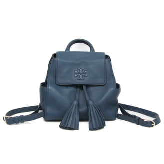 Tory Burch NWOT Pebbled Leather Backpack Or Wear as shoulder Bag Blue Tory Burch | Bags | Tory Burch Perry Blue Nylon Leather Trim  main image 4