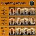 thumbnail image 4 of C Cattleya 2-Pack Motion Sensor Dusk to Dawn Matte Black Outdoor Wall Lights with Clear Glass Shade, 4 of 8