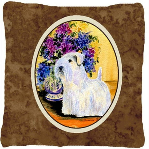 Sealyham Terrier Decorative Indoor & Outdoor Fabric Pillow