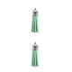 thumbnail image 4 of Toystoory 28 Piezas Bolsa Keychian Encantos Exquisito Llavero Borlas Simple Llavero Borla Adorno DIY Accesorio para Bolsas Llaves Verde Verde 2piezas Toystoory CBP213854, 4 of 6