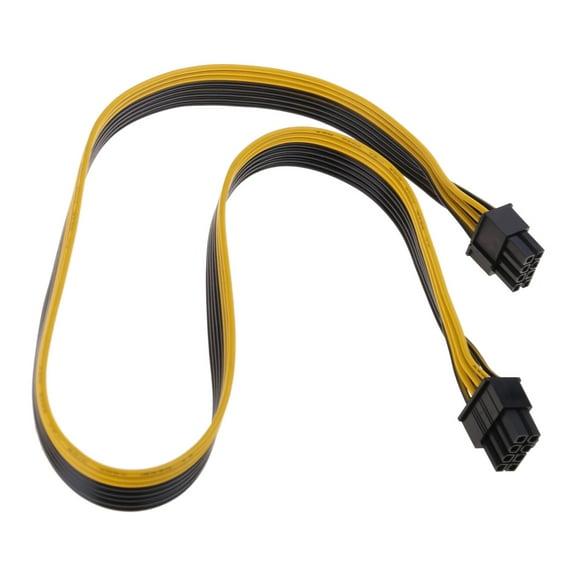 60cm 8 Pin to 8 Pin Adapter Power Cable 8 Pin to PCIe 8 Pin (6 2) Graphics Card PCIExpress Power Adapter GPU