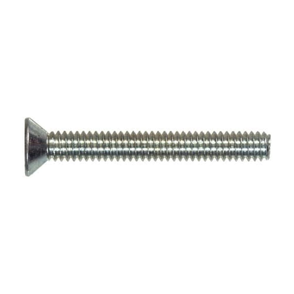 Hillman 1/4-20 X 3In Zinc Flat Head Phillips Machine Screw 100Pk